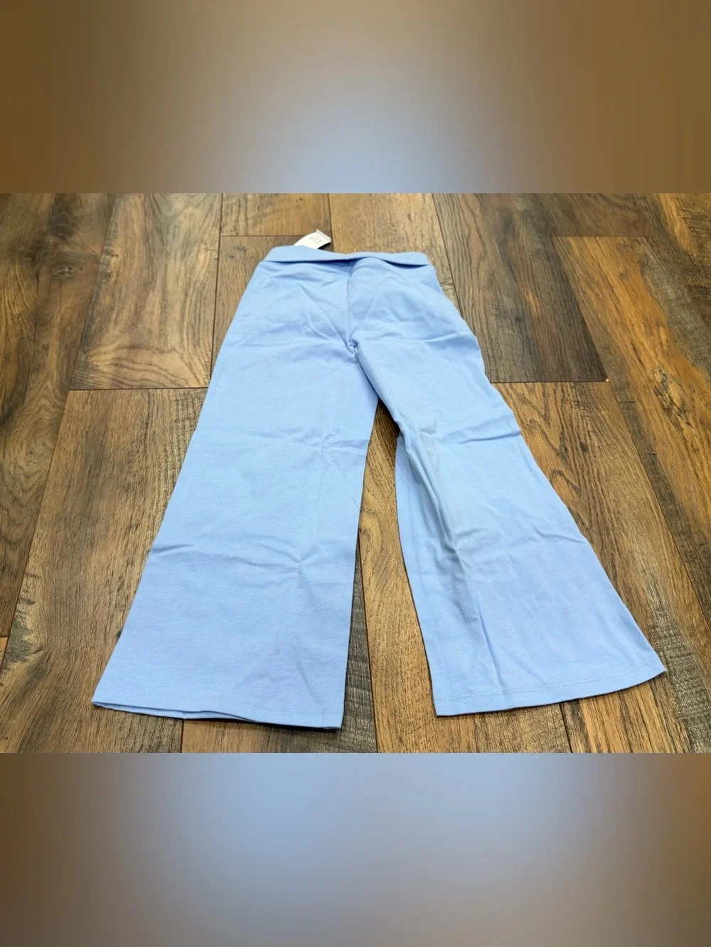 Gap Girls Wide Leg Foldover Leggings, Blue, Size XS 4-5, NEW